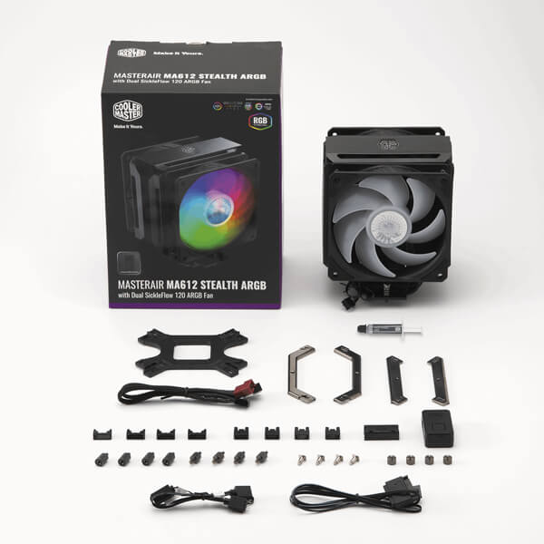 Cooler Master MasterAir MA612 Stealth ARGB CPU Air Cooler
